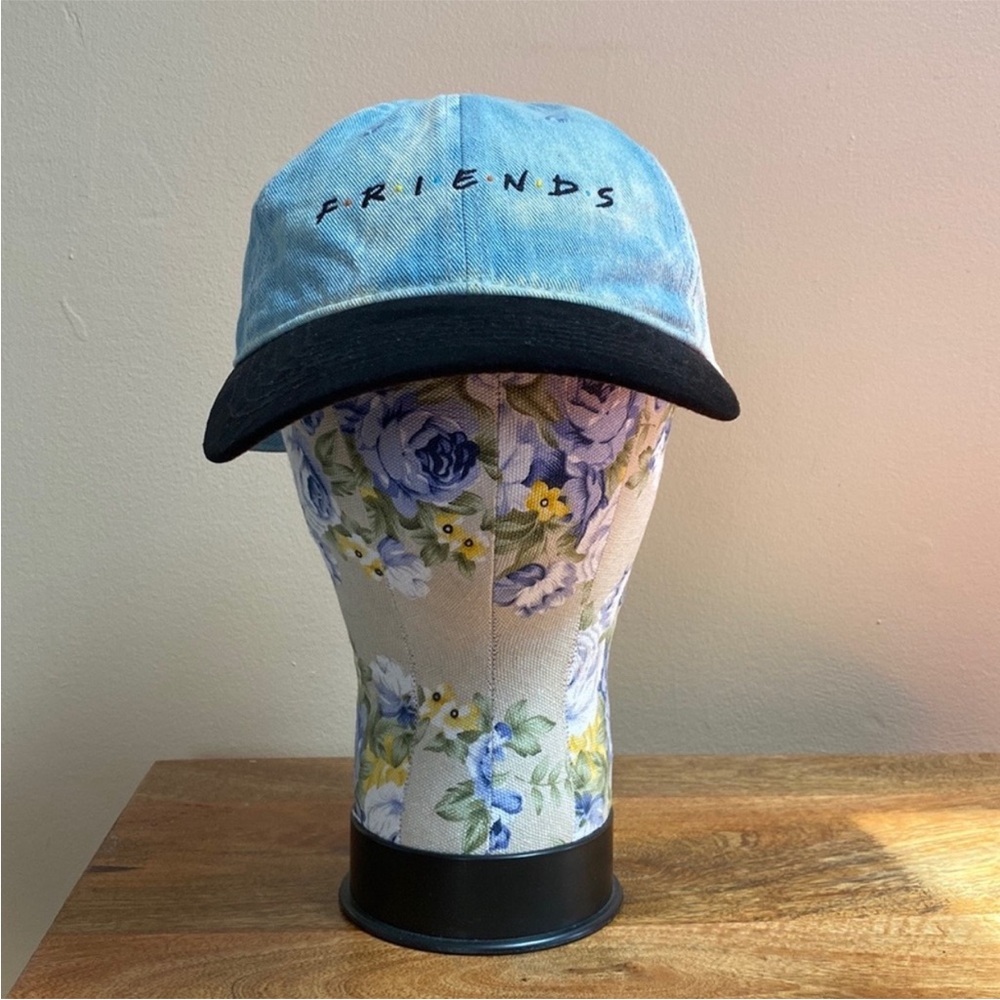 90’s Friends Embroidered Logo Denim Jeans Baseball Hat